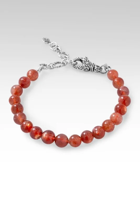 Beaded Orange Sunstone Bracelet™ in Janyl Adair