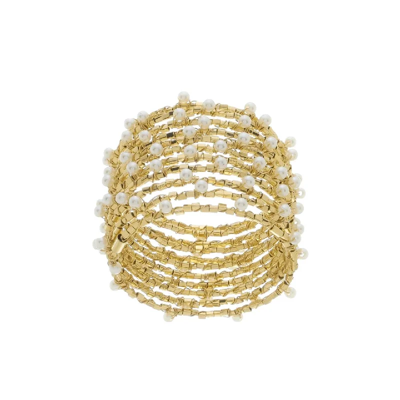 Blake Pearl Wrap Bracelet