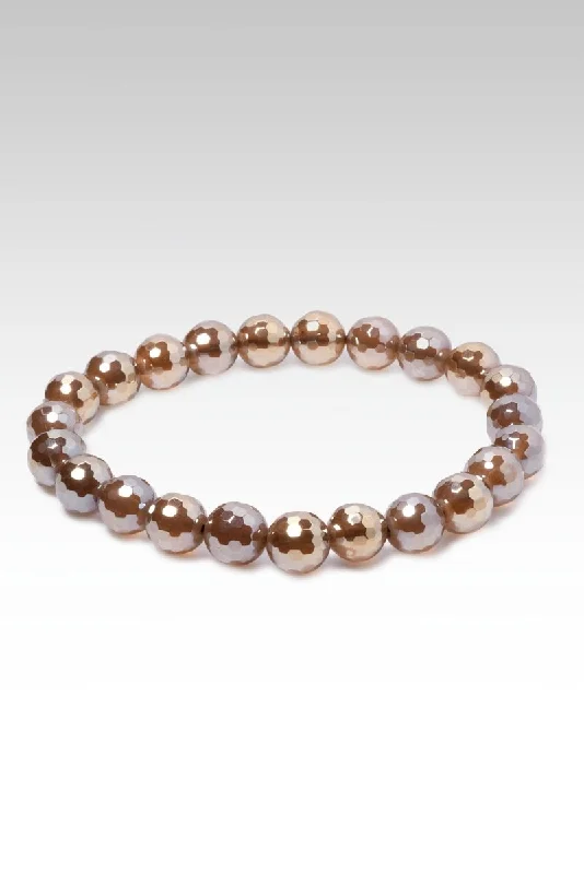 Beaded Celestial Taupe Agate Bracelet™