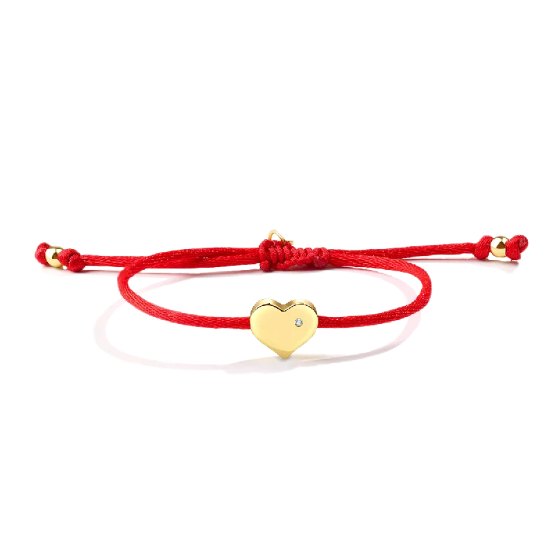 Heart String Adjustable Bracelet