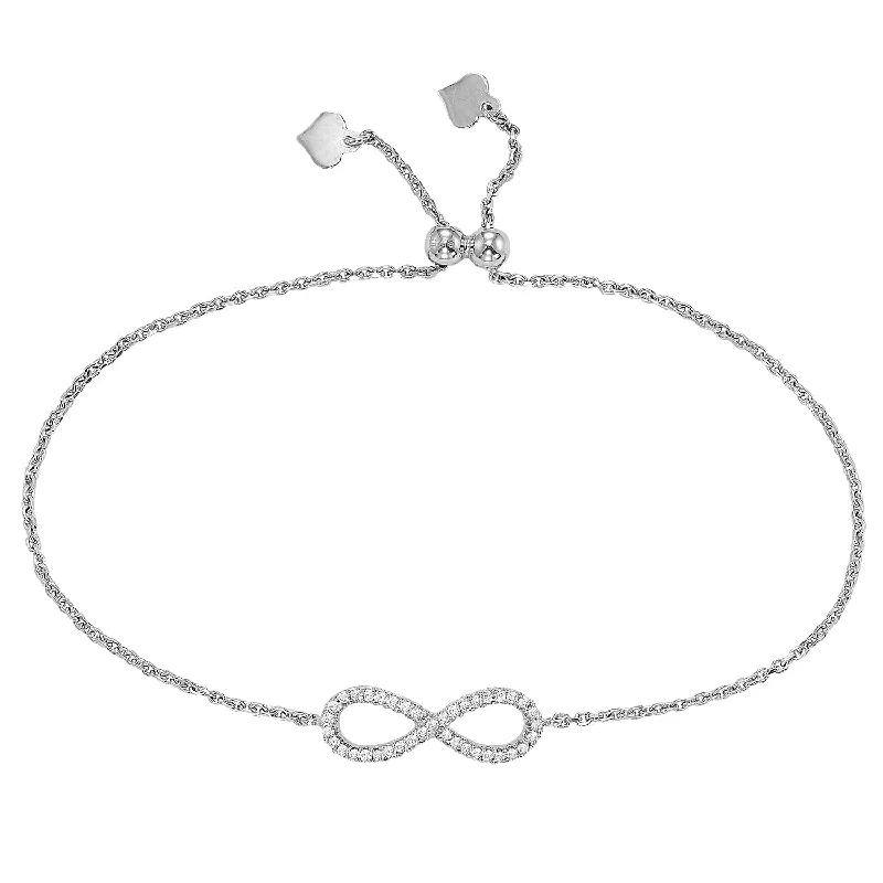 Infinity Bolo Bracelet in Sterling Silver