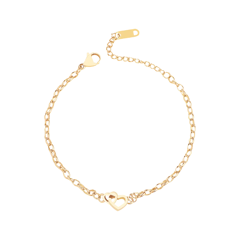 Interlocking Mini Heart Bracelet