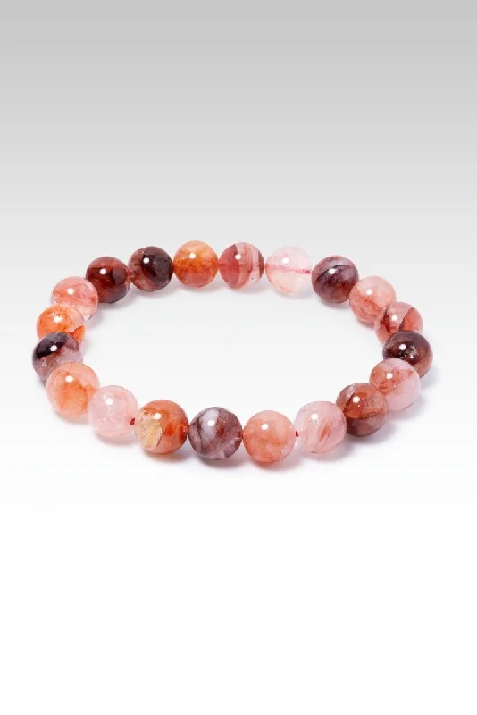 Beaded Red Hematoid Quartz Bracelet™