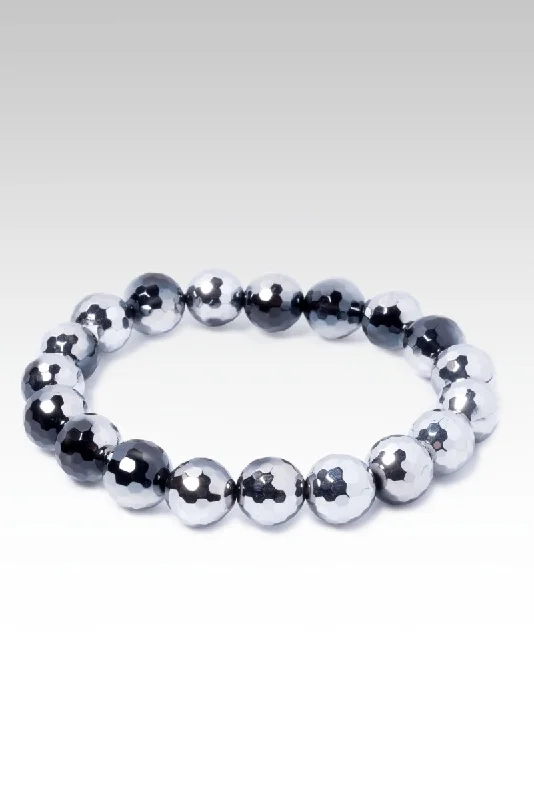 Beaded Silver Plated Black Onyx Bracelet™