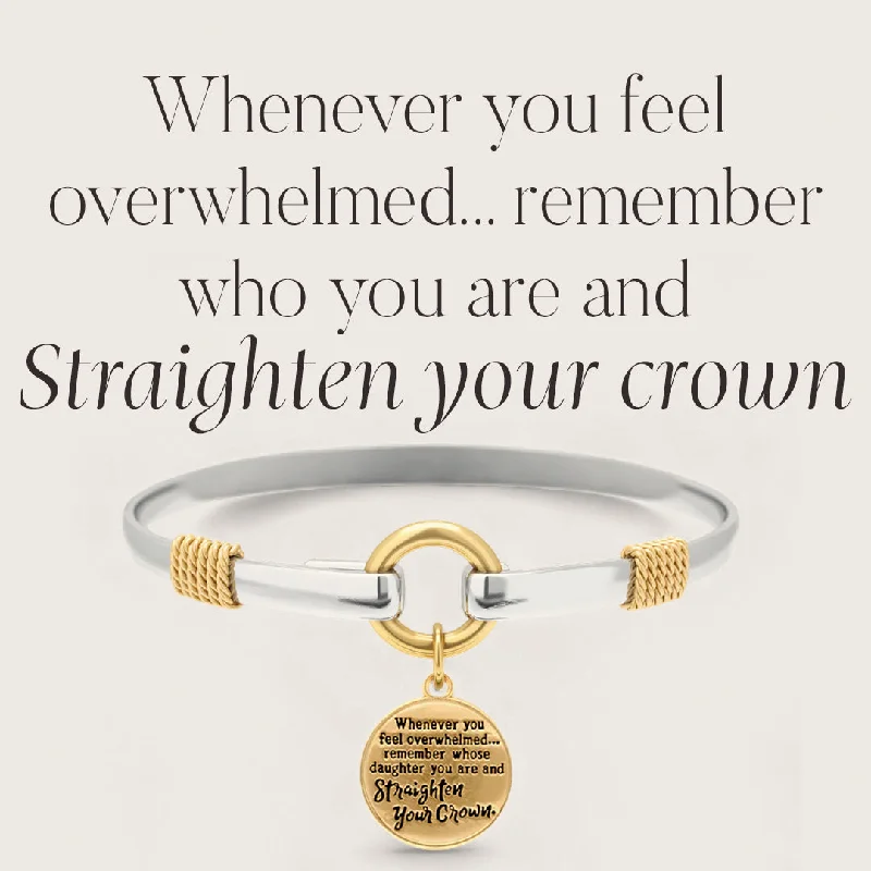 Straighten Your Crown - Two-Tone Charm Bracelet