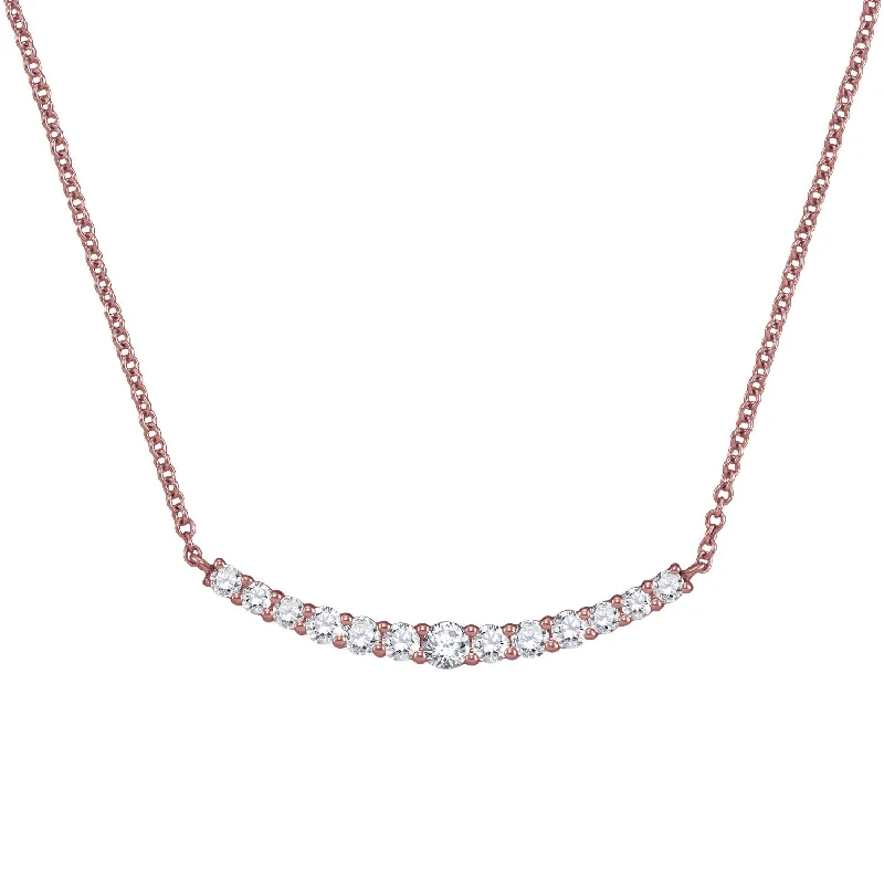 Signature EcoLove 1/2 CTW Lab Grown Diamond 18-inch Necklace in 14KT Rose Gold