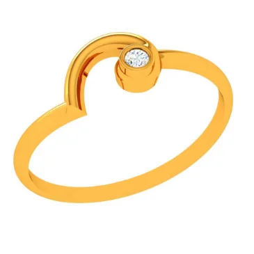 14k Conceptual Yellow Gold Ring