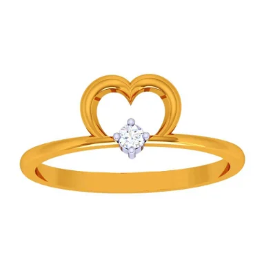 14k Heartfelt Gold Ring For Your Valentines