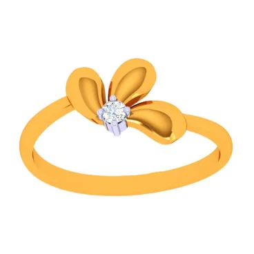 14k Pretty Petal Gold Finger Ring