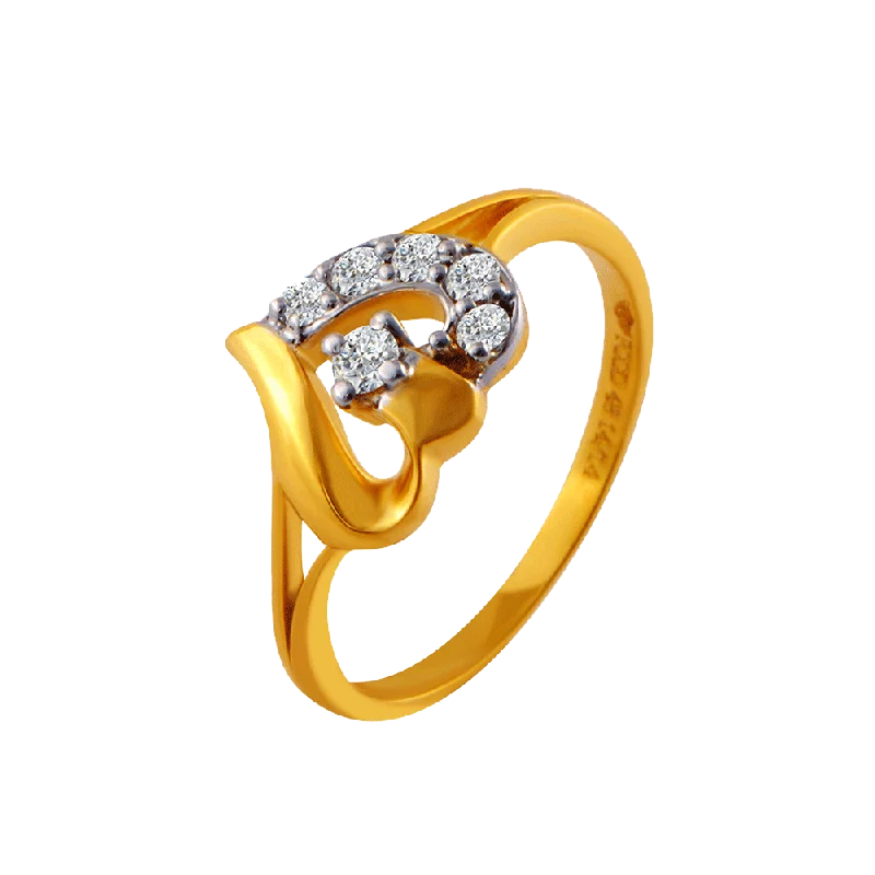 14KT (585) Yellow Gold Ring For Women