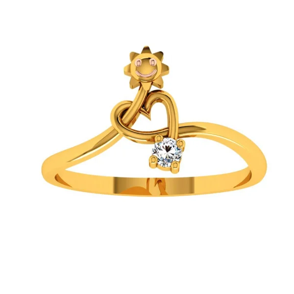 14KT (585) Yellow Gold Ring For Women