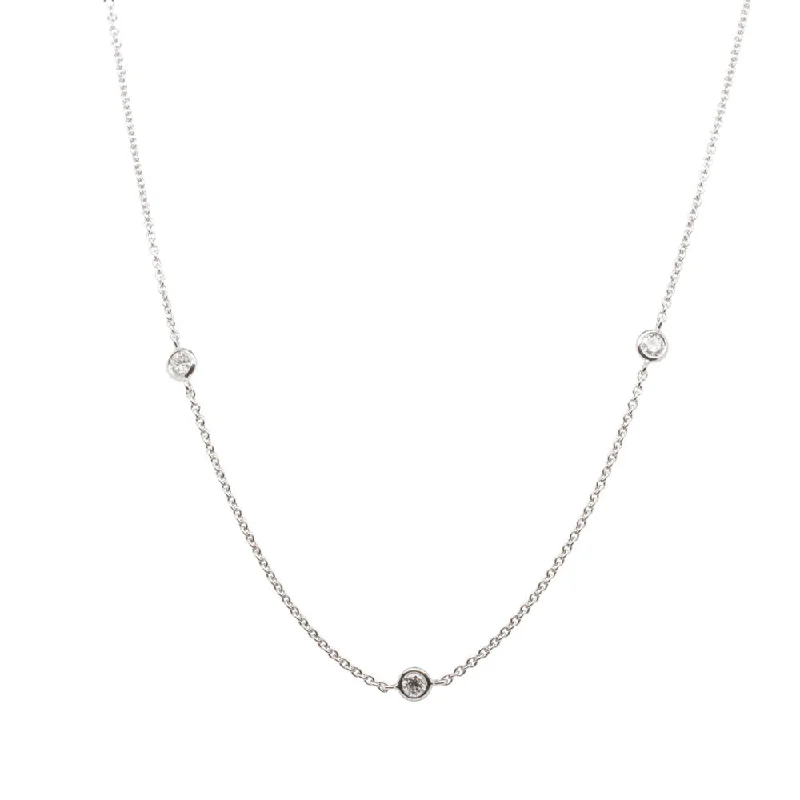 18ct White Gold .50ct Diamond Chakra Necklace