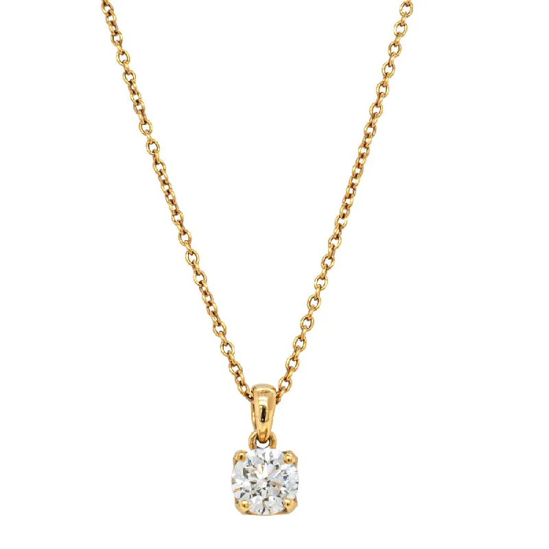 18ct Yellow Gold .97ct Diamond Blossom Pendant