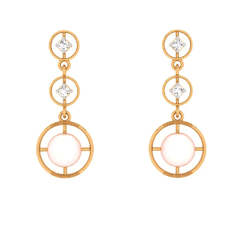 18KT Gold And Diamond Earrings For Every Festive Occasion.