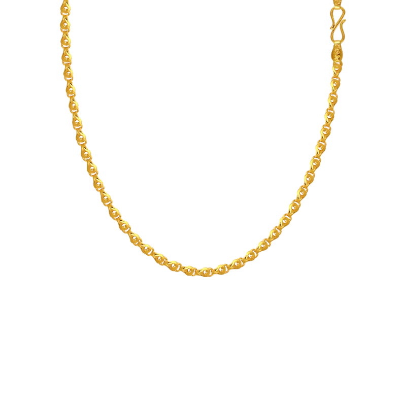 22KT (916) Yellow Gold Chain For Women