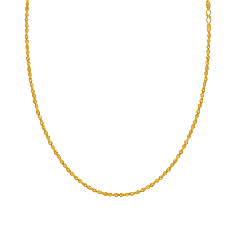 22KT (916) Yellow Gold Chain For Women