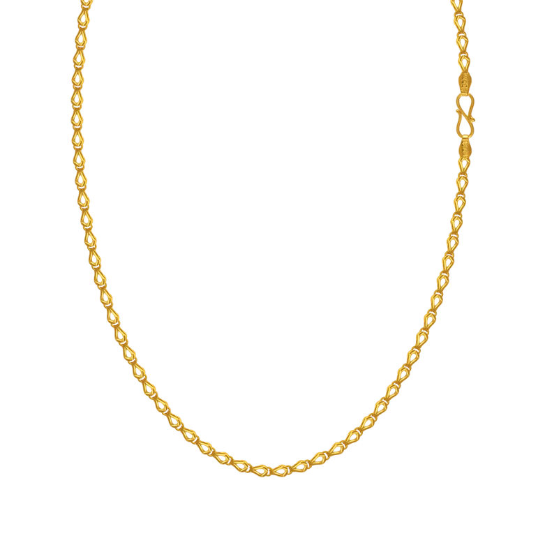 22KT (916) Yellow Gold Chain For Women