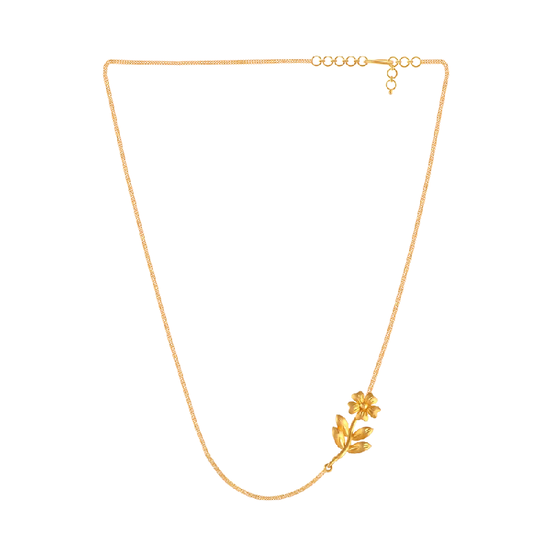 22KT (916) Yellow Gold  Chain Pendant For Women