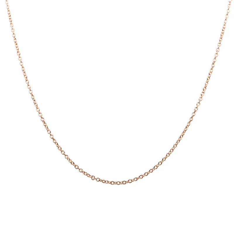 9ct Rose Gold Cable Chain