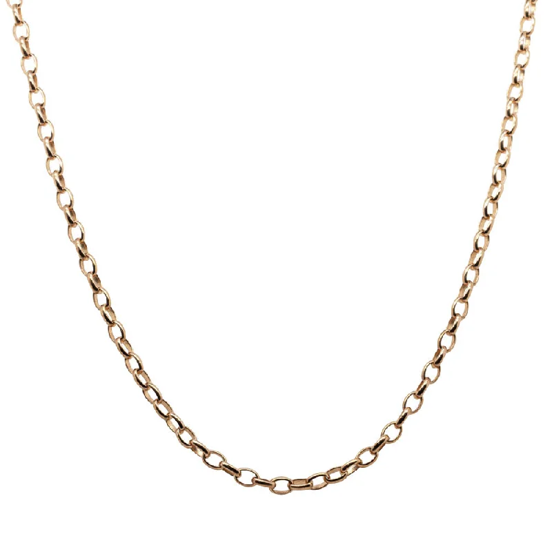 9ct Rose Gold Oval Belcher Chain