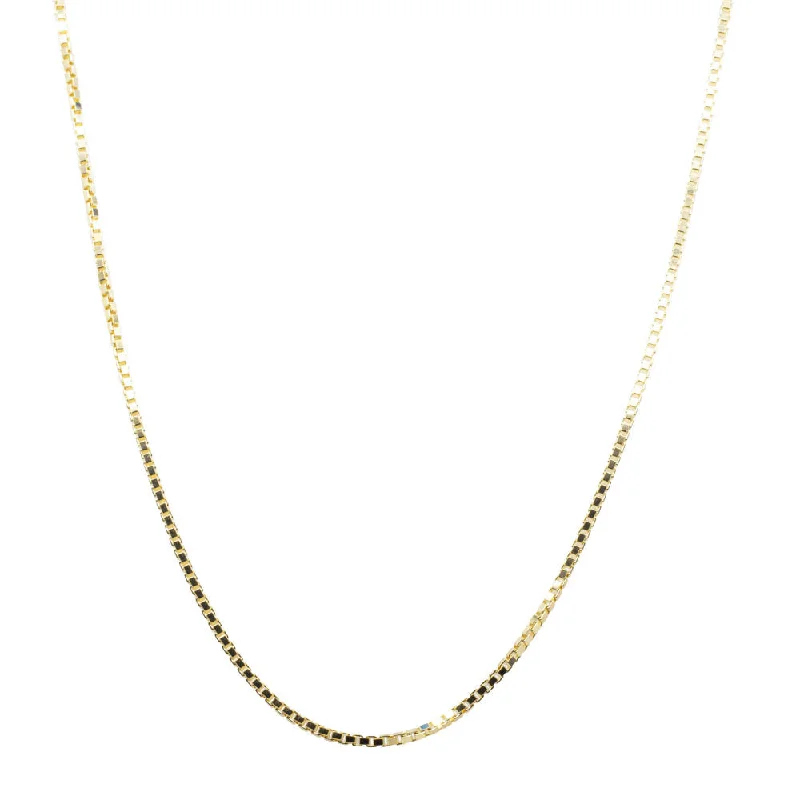 9ct Yellow Gold 1.2mm Box Link Chain