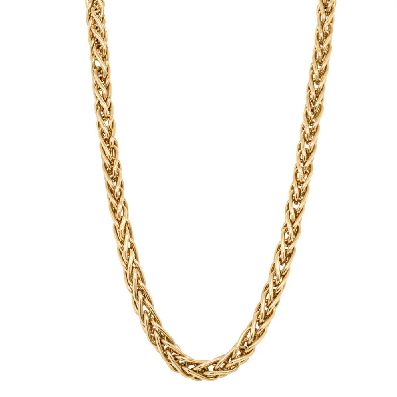 9ct Yellow Gold Fine Wheatsheaf Necklace