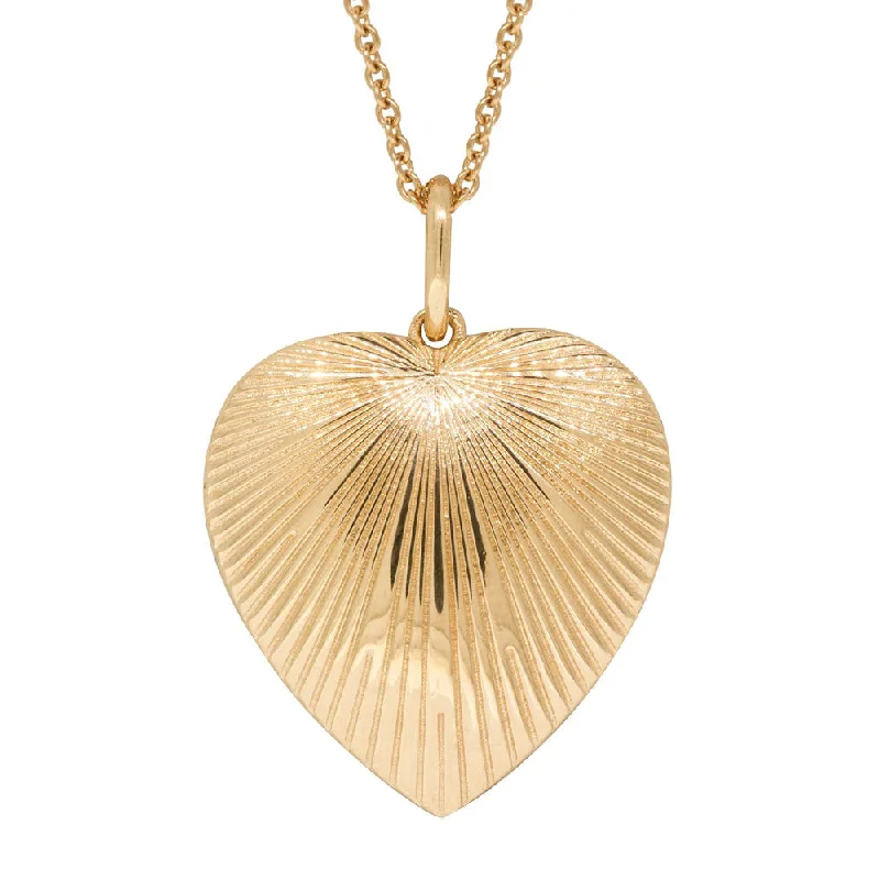 9ct Yellow Gold Guiding Light Heart Locket