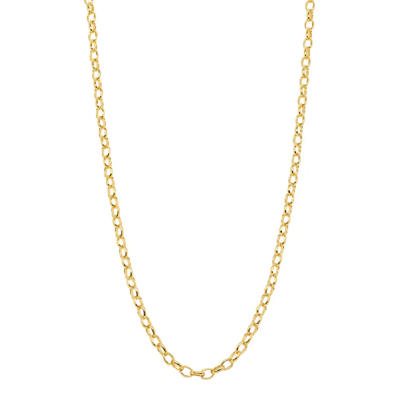 9ct Yellow Gold Oval Belcher Chain