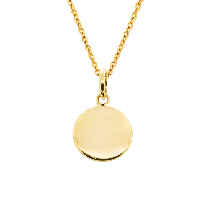 9ct Yellow Gold Pebble Pendant