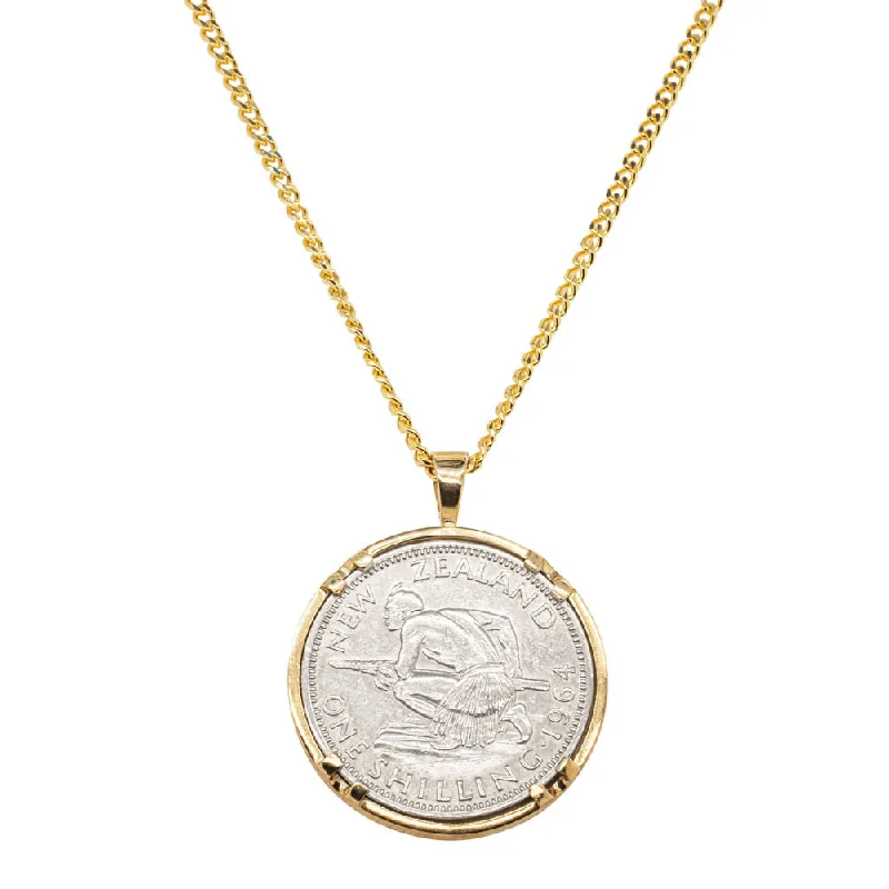 9ct Yellow Gold Shilling Coin Pendant