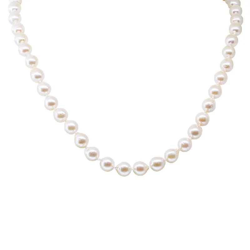 Akoya Pearl Necklace With 9ct White Gold Clasp