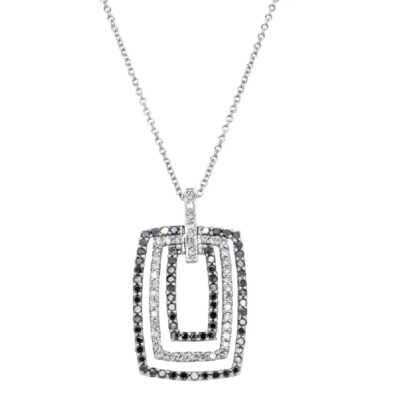 Deja Vu 18ct White Gold 1.50ct Diamond Pendant