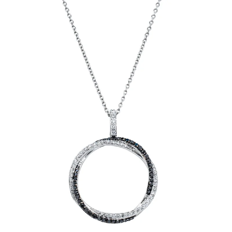 Deja Vu 18ct White Gold .65ct Diamond Pendant