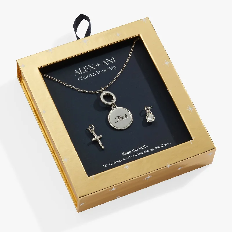 Faith Mix + Match Charm Necklace Set