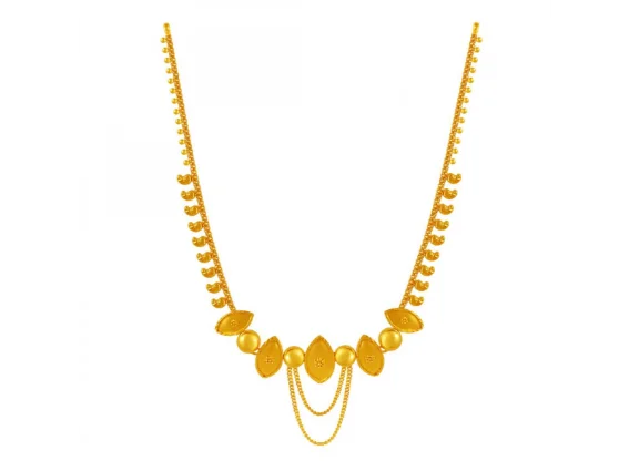 Fancy Lightweight Gold Necklace