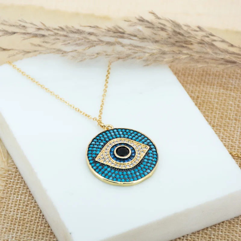 Cerulean Wicked Eye Necklace