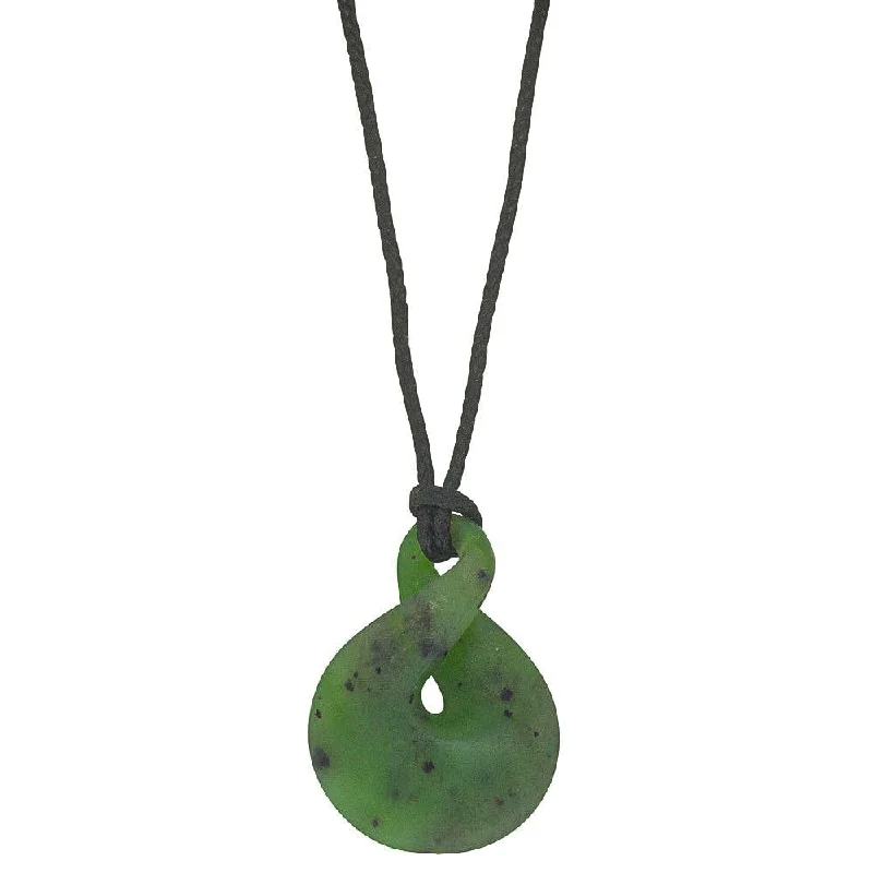 NZ Greenstone Twist Pendant