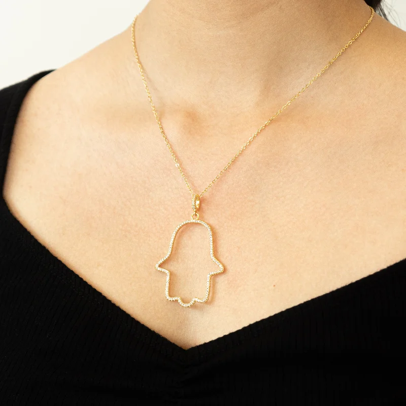 Jumbo Hamsa Necklace