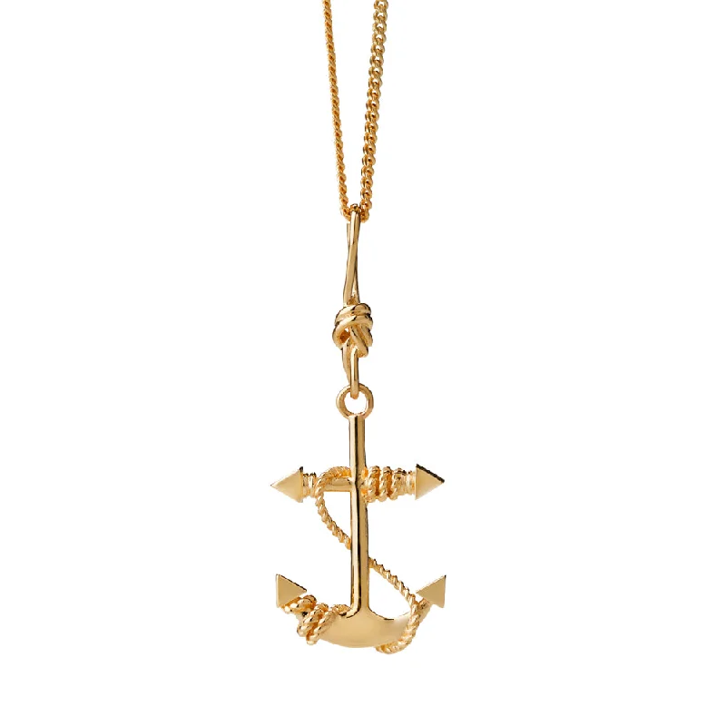 Karen Walker Anchor Necklace - 9ct Yellow Gold