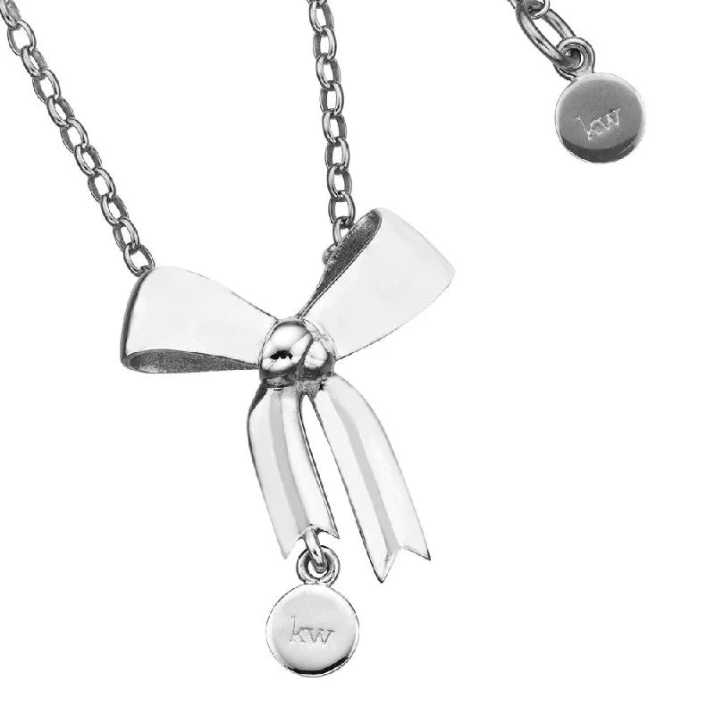 Karen Walker Bow Necklace - Sterling Silver