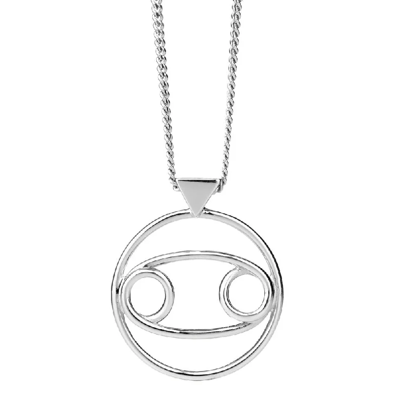 Karen Walker Cancer Necklace - Sterling Silver