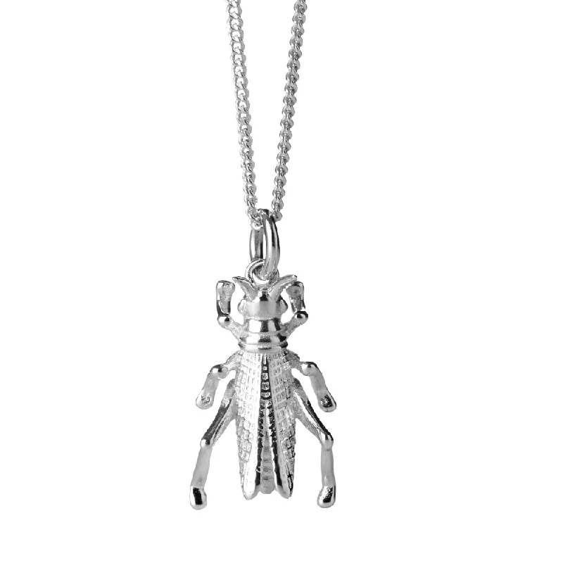 Karen Walker Grasshopper Necklace - Sterling Silver