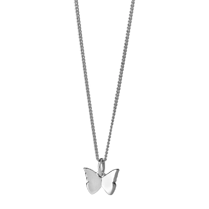 Karen Walker Mini Butterfly Necklace - Sterling Silver