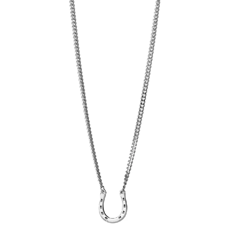 Karen Walker Mini Horseshoe Necklace - Sterling Silver