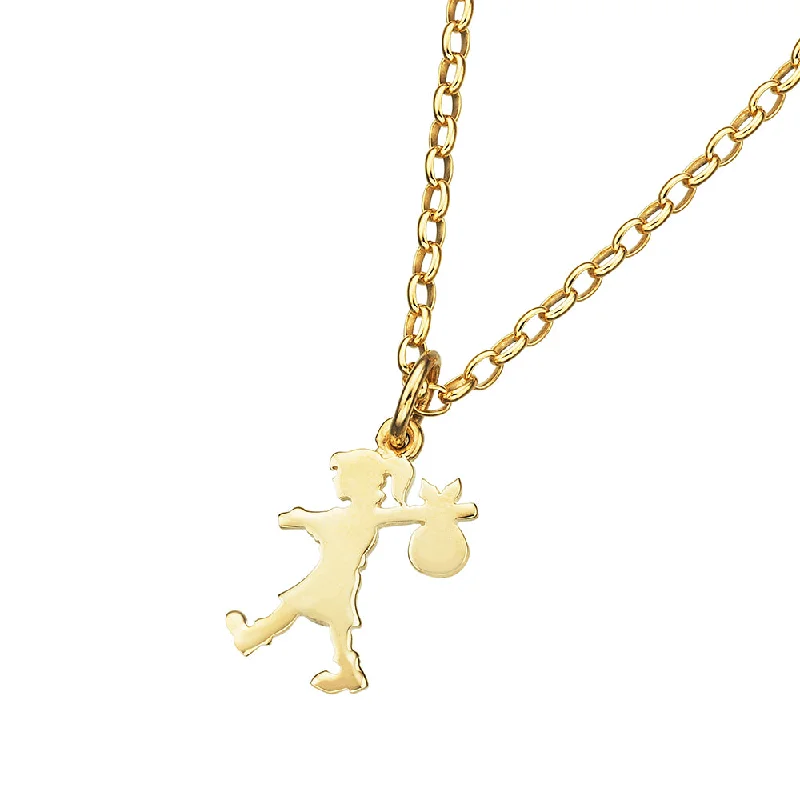 Karen Walker Runaway Girl Necklace - 9ct Yellow Gold