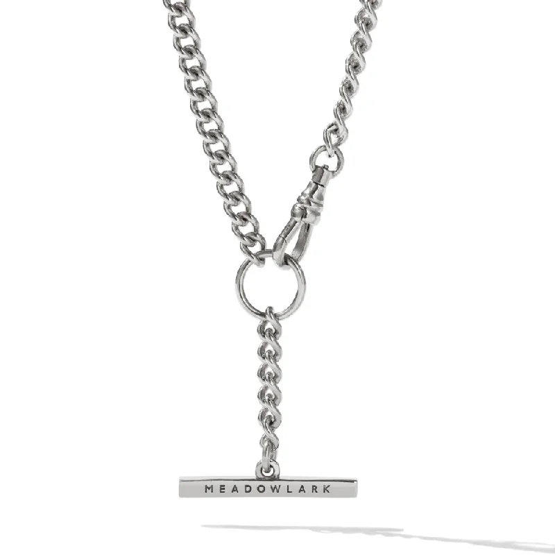 Meadowlark Fob Chain Necklace - Sterling Silver