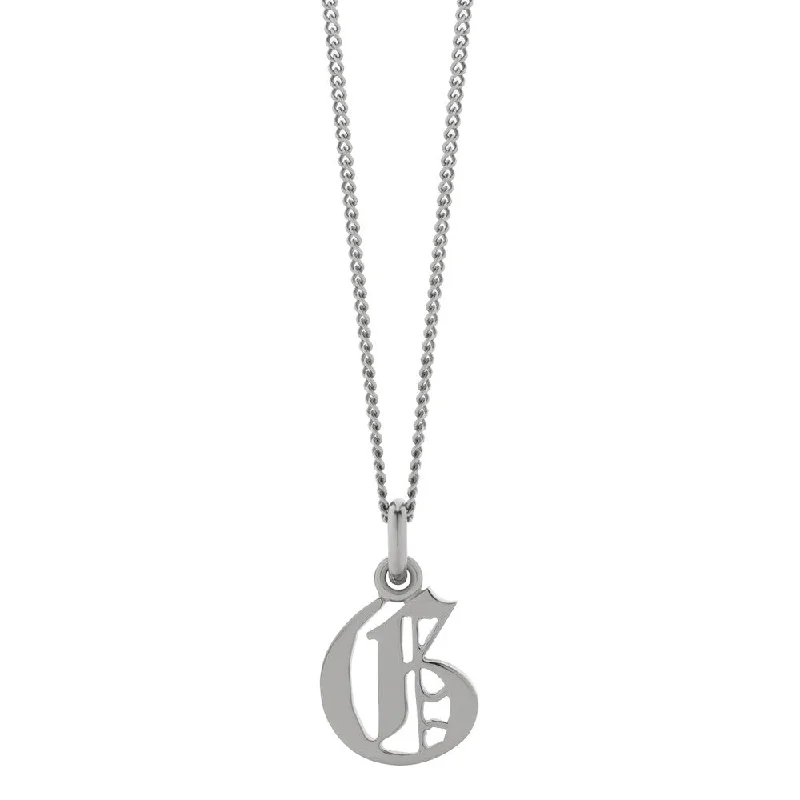 Meadowlark Petite Capital Letter Necklace - Sterling Silver