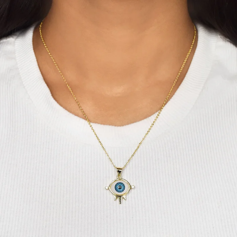 Original Evil Eye Crown Pendant