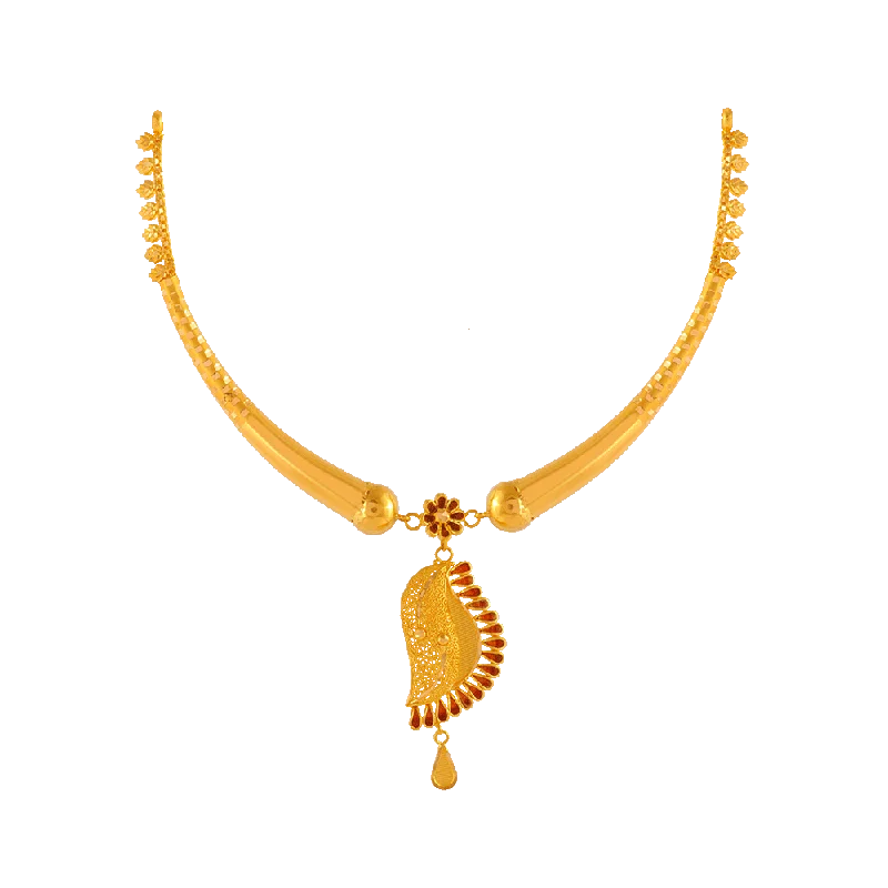 P.c. Chandra Jewellers 22KT Yellow Gold Necklace For Women