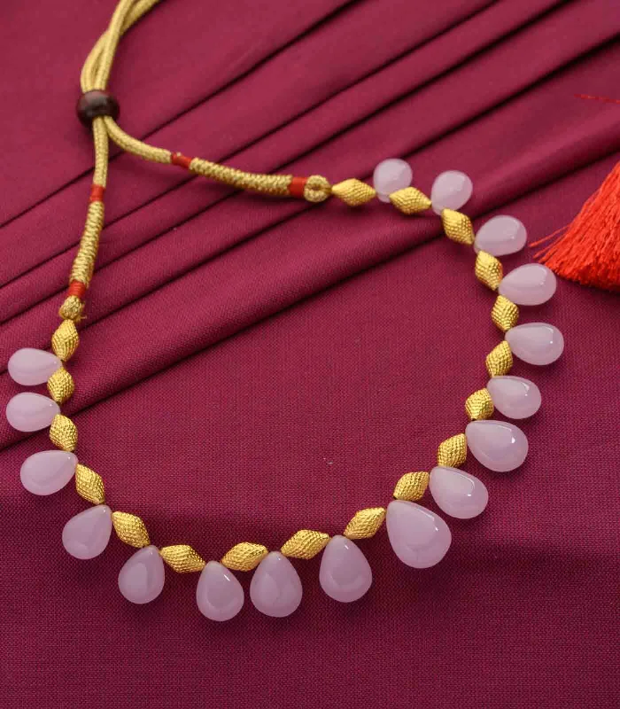 Soft Pink Petal Necklace